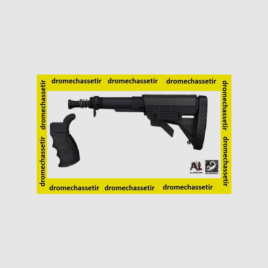 ATI Retractable Stock 6 Positions for AR 15, M16, M4 with Buffer + Grip Anti-Recoil System Scorpion, image 1 of 2