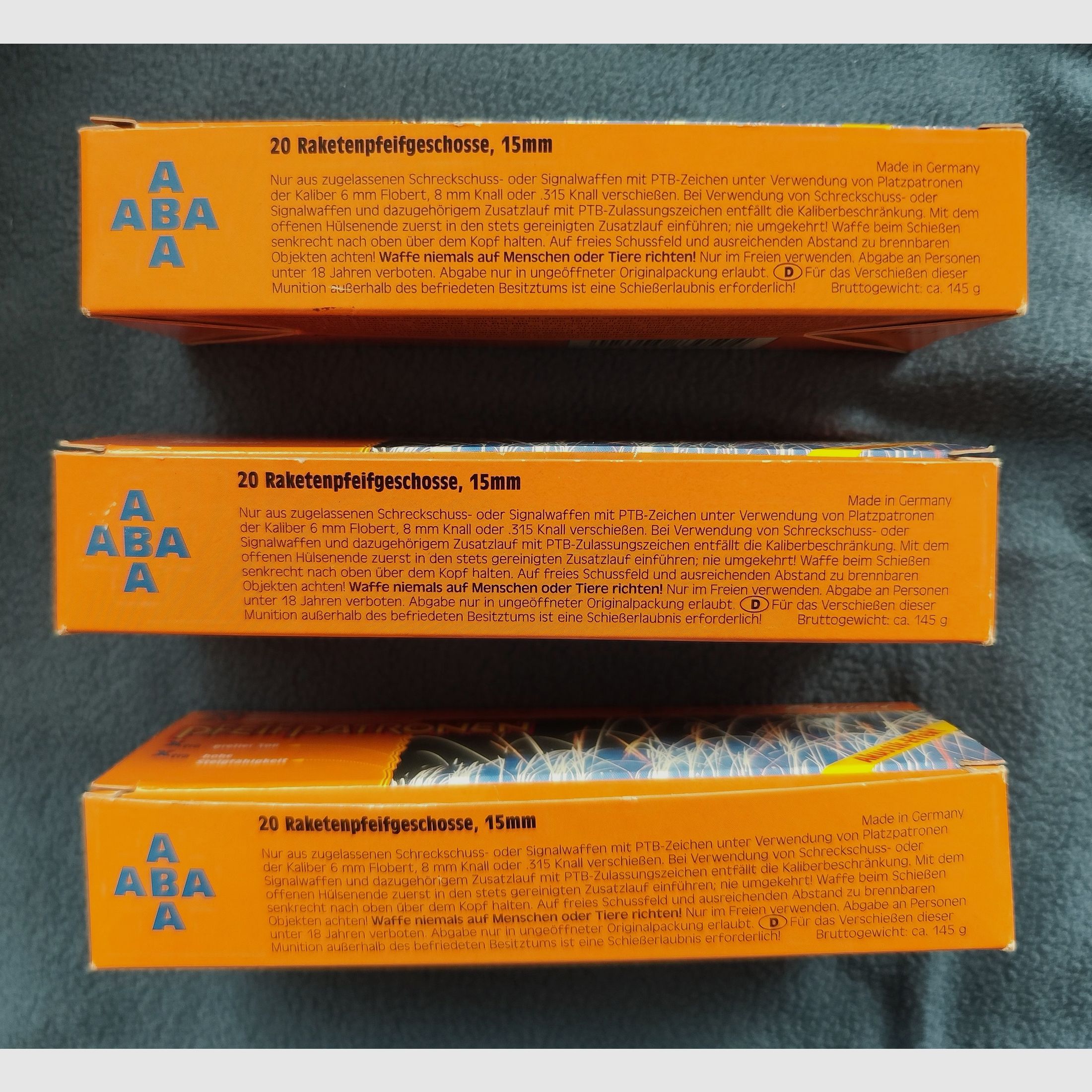 ABA Pfeifpatronen Xtra Raketenpfeifgeschosse 15 mm Pyro Power Akustik-Effekt