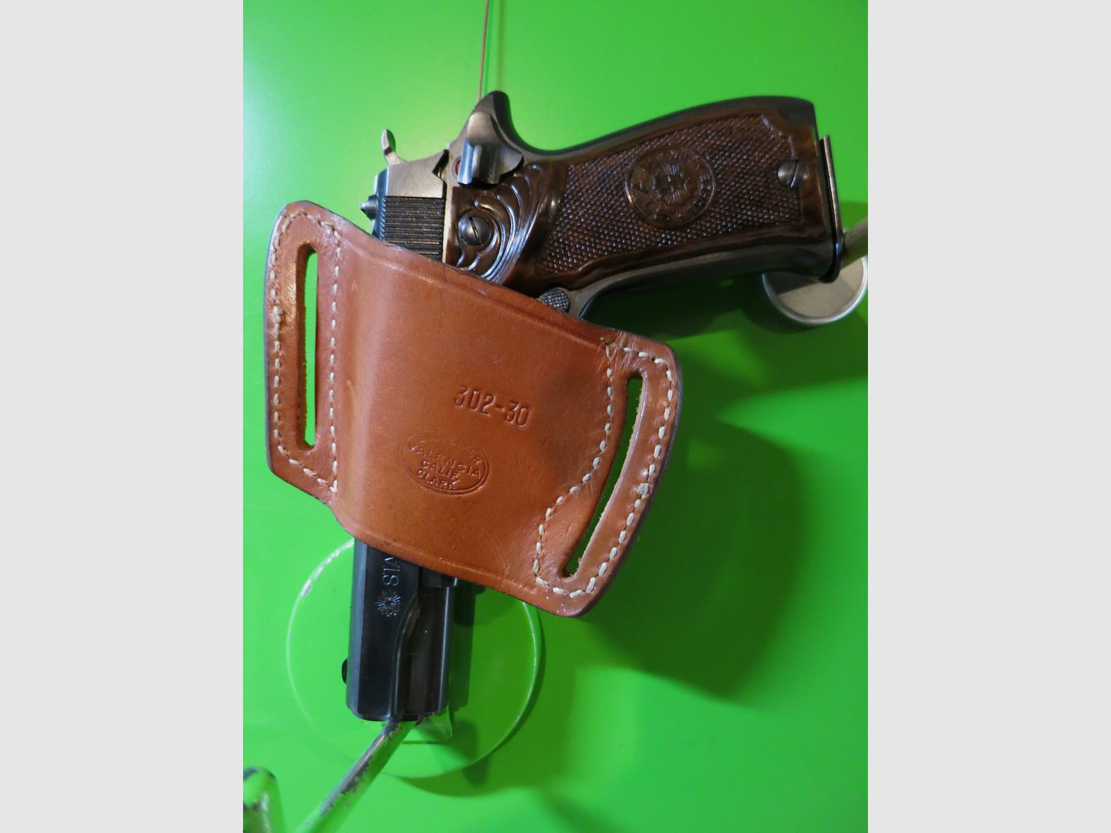 Pistolen-Holster BUCHEIMER 302-30, Hüftholster taktisch, z. B. halbautom Pistolen 7,65 mm Br., verdecktes Tragen, Bild 1 von 3