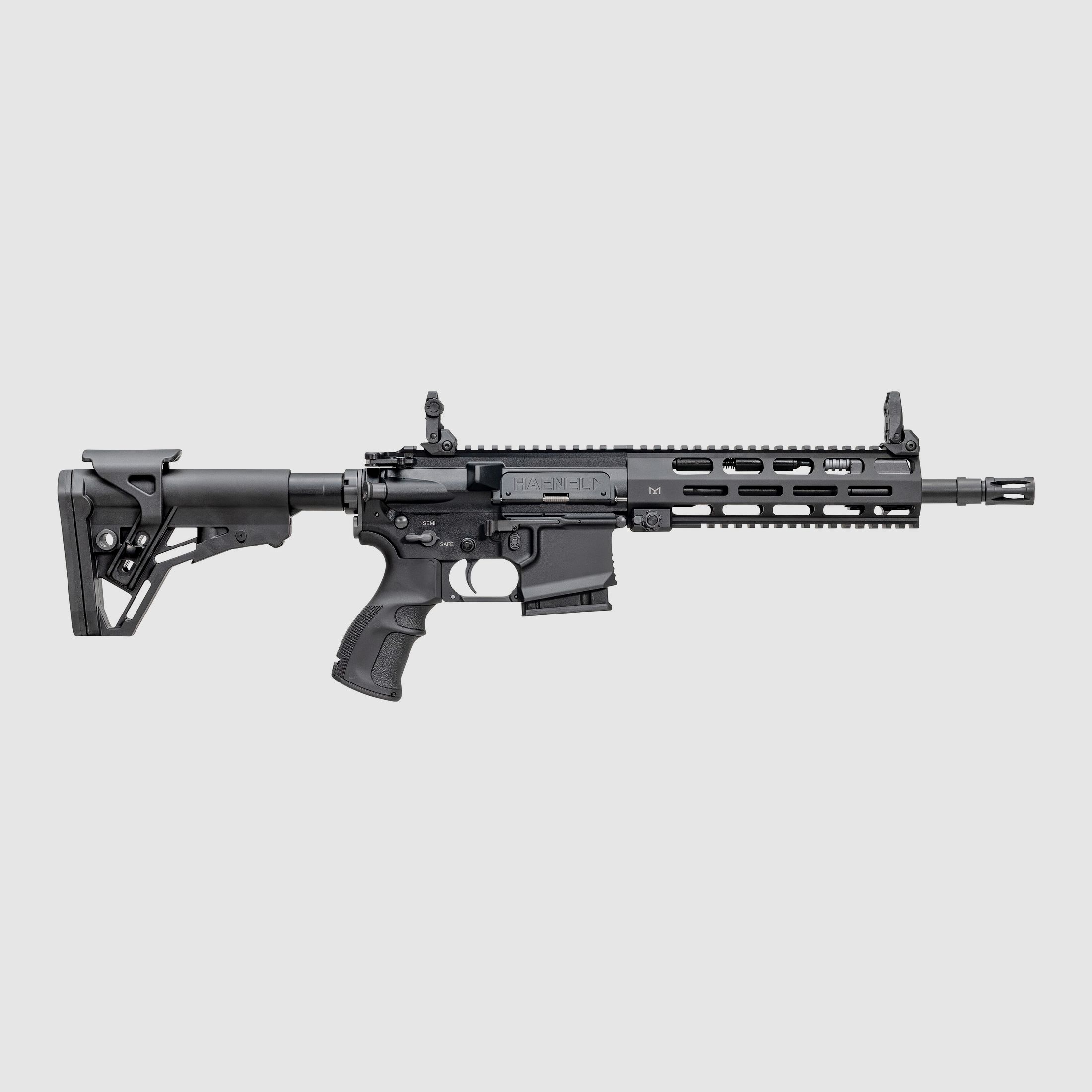 Haenel CR 223 M-LOK Handschutz Lauflänge 254 mm | Direktabzug | Handschutz kurz | Schwarz | nicht sportlich zugelassen, Kal. .223 Rem.