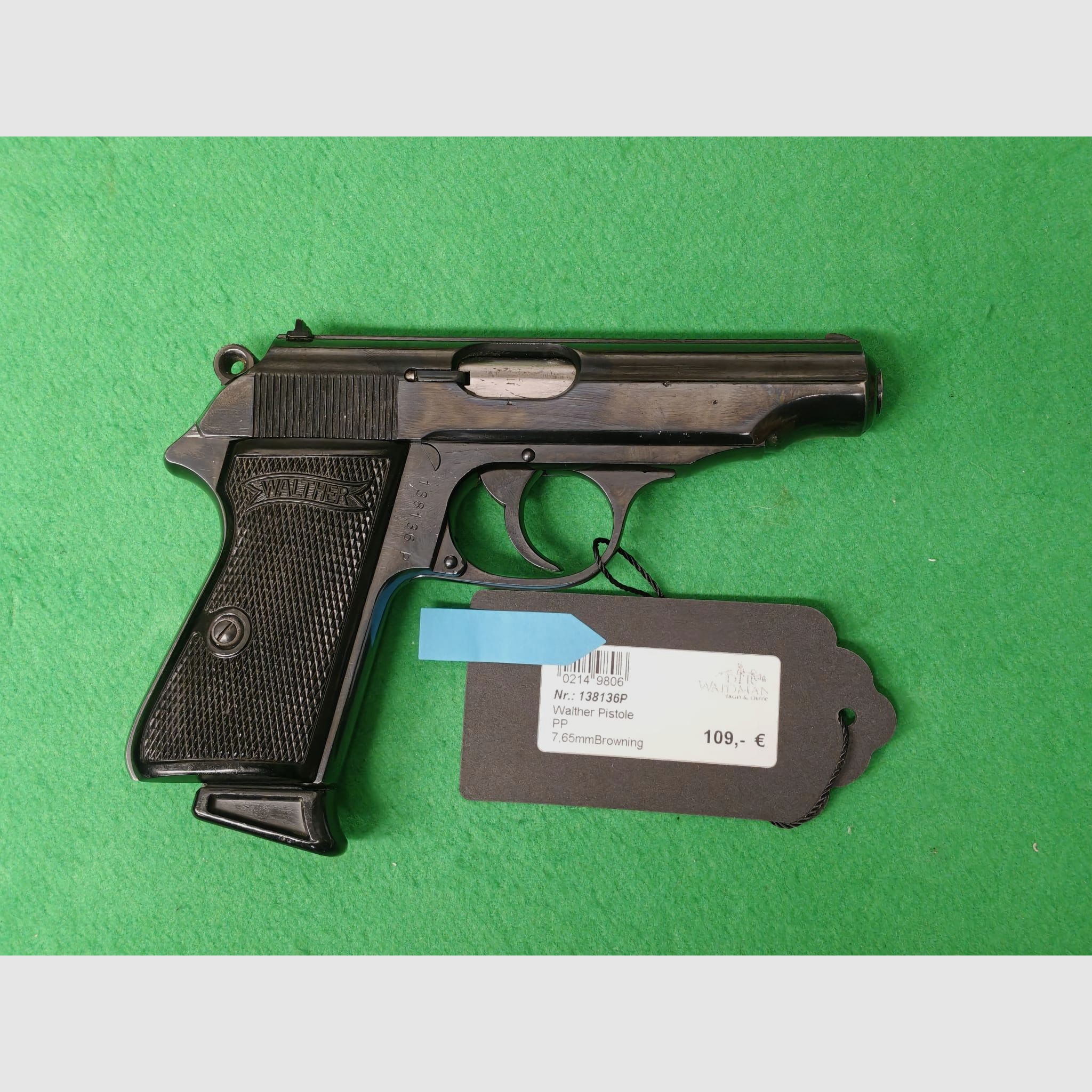 Walther PP 7.65mm Browning with holster