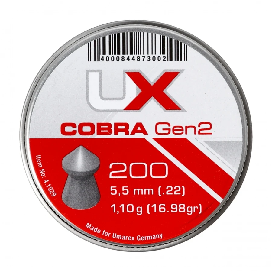 UX Cobra plombs diabolo Gen. 2, 5,5 mm, 200 pièces