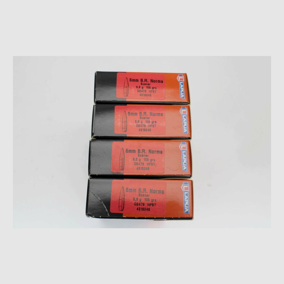 20 Schuß Lapua 6mm Norma BR mit Scenar 6,5gramm 105gr. HPBT 20er Pack
