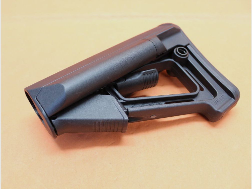 Magpul AR-15: Buttstock Magpul STR (MAG470-BLK) MILSPEC Carbine Stock Polymer Black/ Schubschaft schwarz
