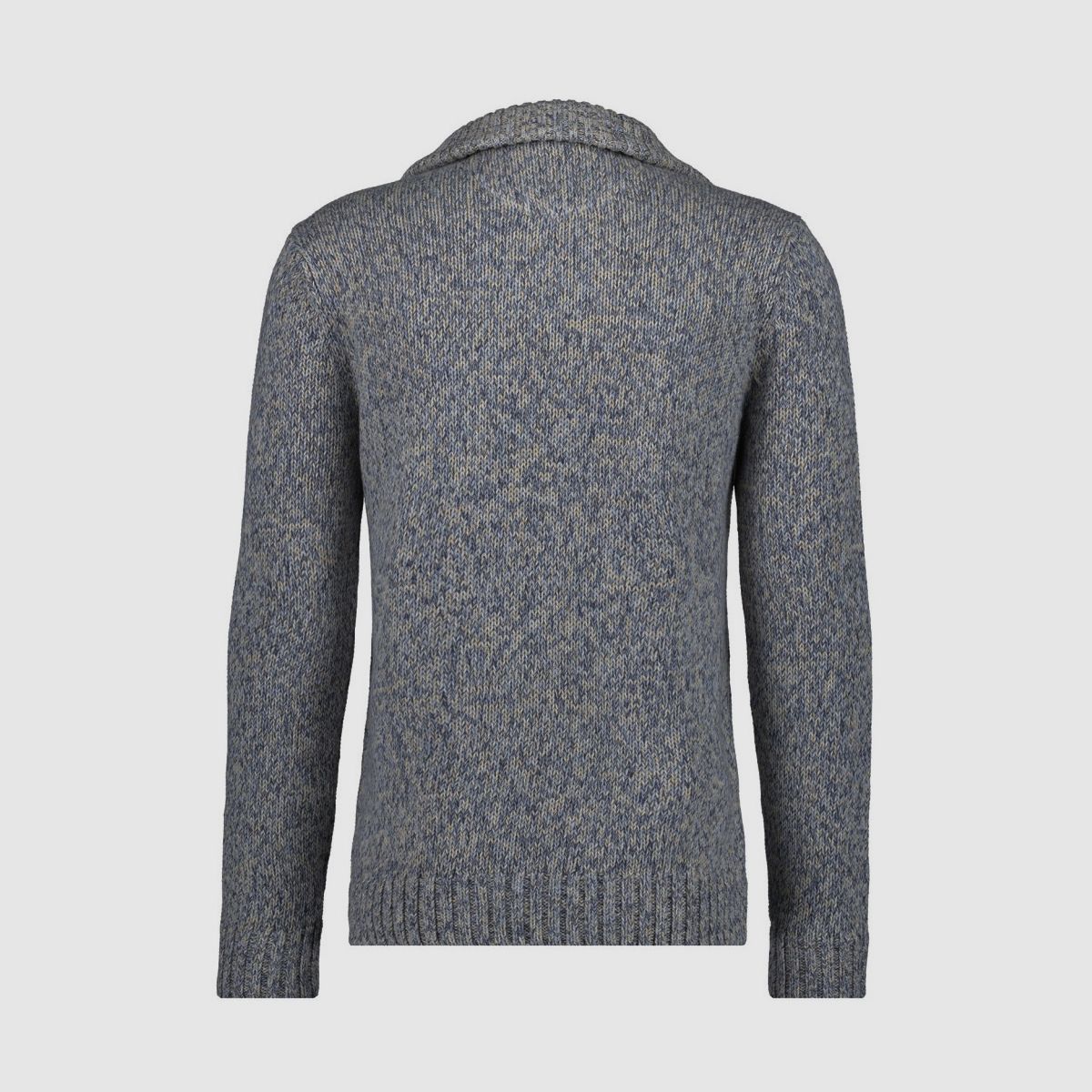 RAGMAN Strickpullover mit Troyer-Kragen Schilf Melange