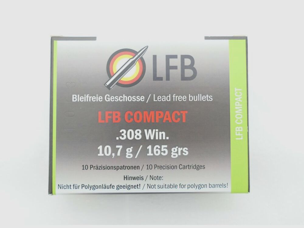Labor for Ballistics Compact 10.7g/165grs à10 .308Win