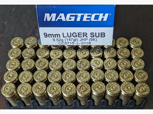 Hülsen Magtech CBC 9mm Luger Subsonic 9K °°°°°°°°°°°°°°°°°°°°