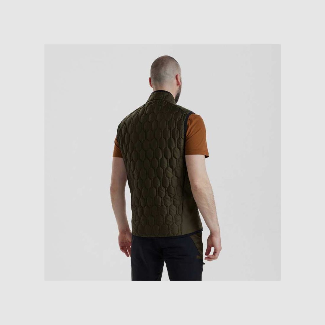 Deerhunter Mossdale gilet trapuntato verde foresta, immagine 4 di 5