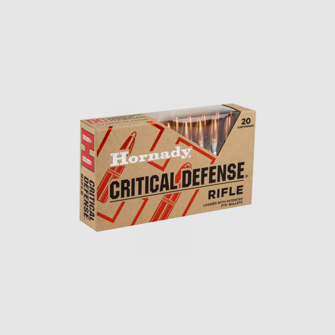 HORNADY CRITICAL DEFENSE 308WIN - 155 GRS. - FTX - 20 STÜCK