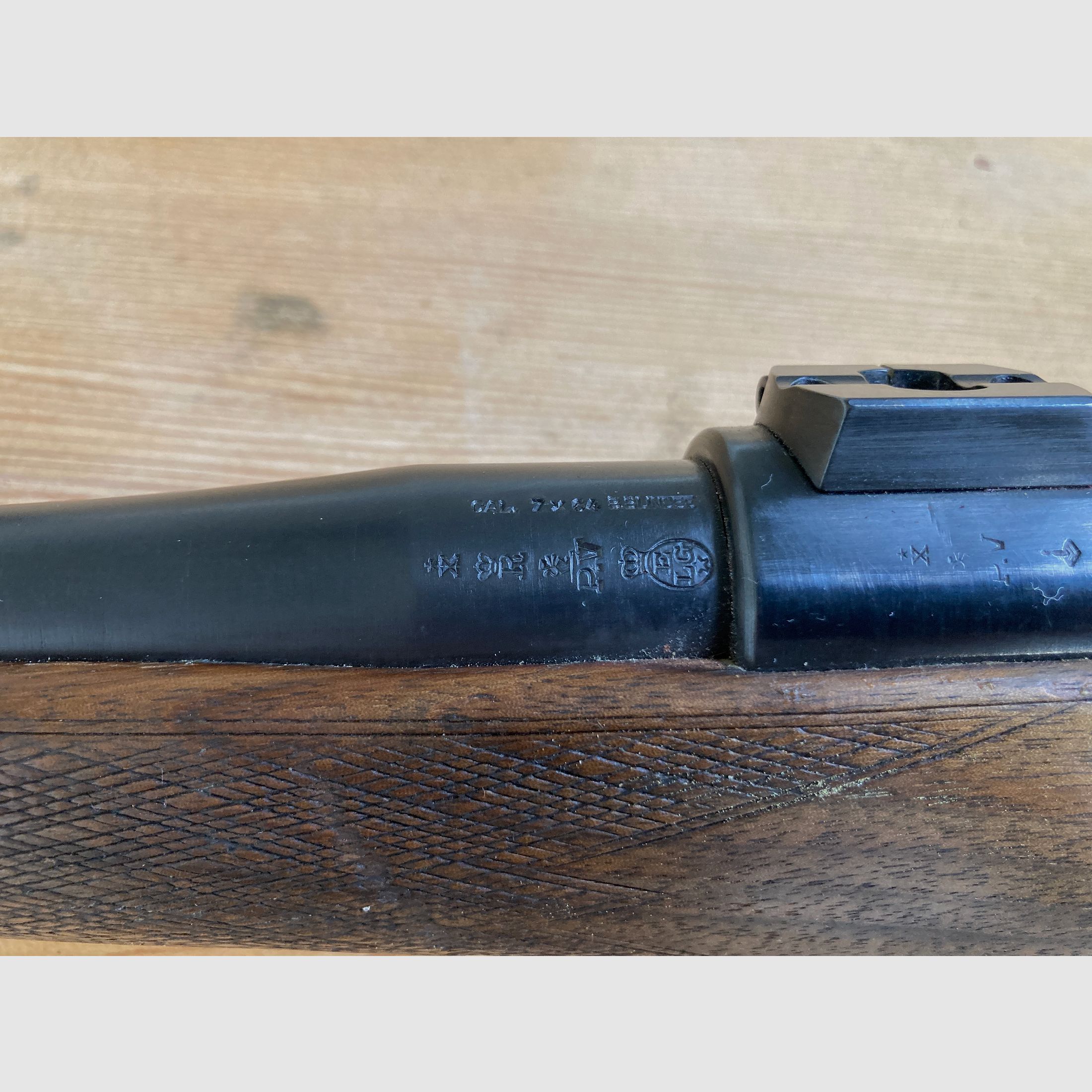 Fucile belga calibro 7x64 con Meostar 3-12x56 R1r, grilletto tedesco