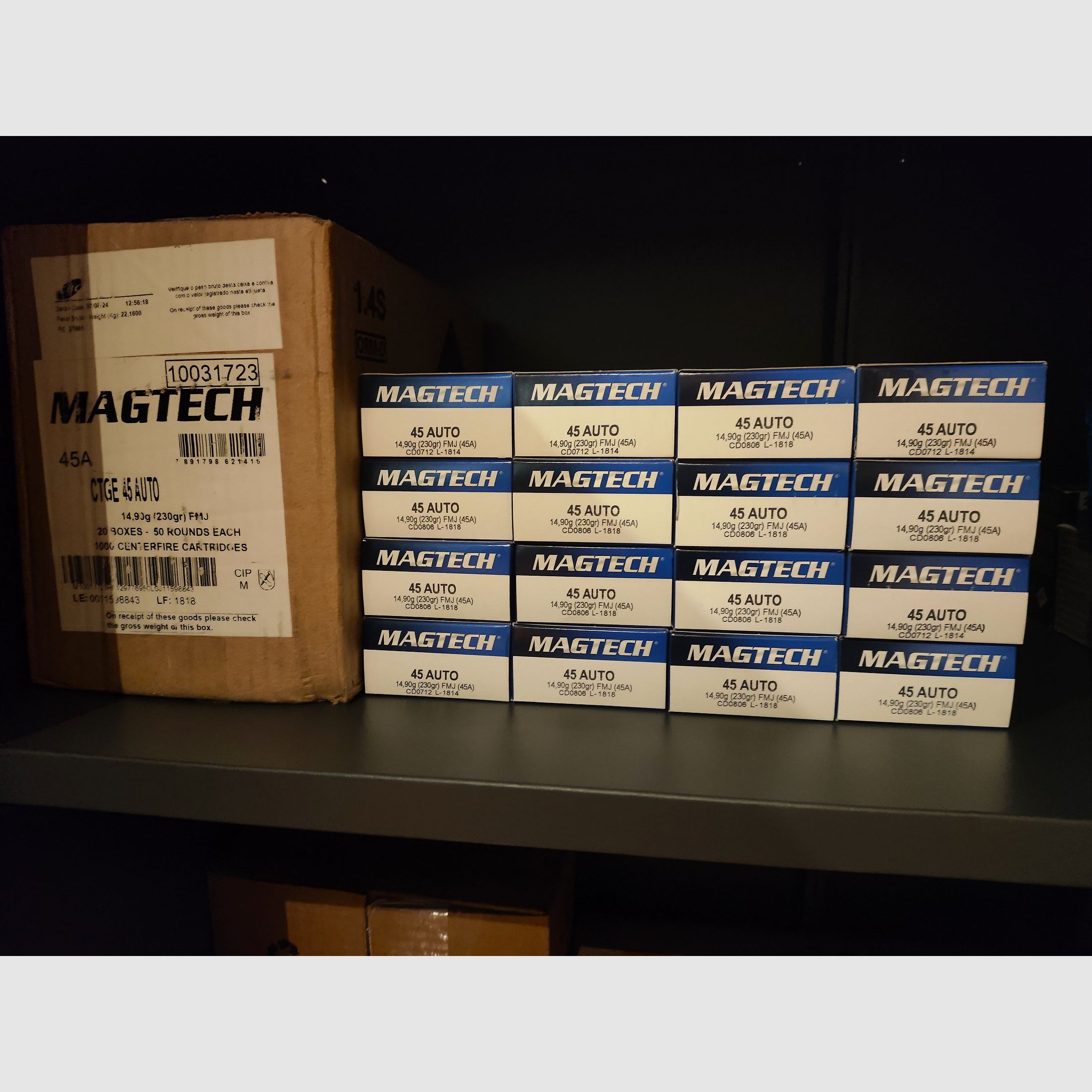 Magtech .45 ACP / AUTO FMJ 230GRS