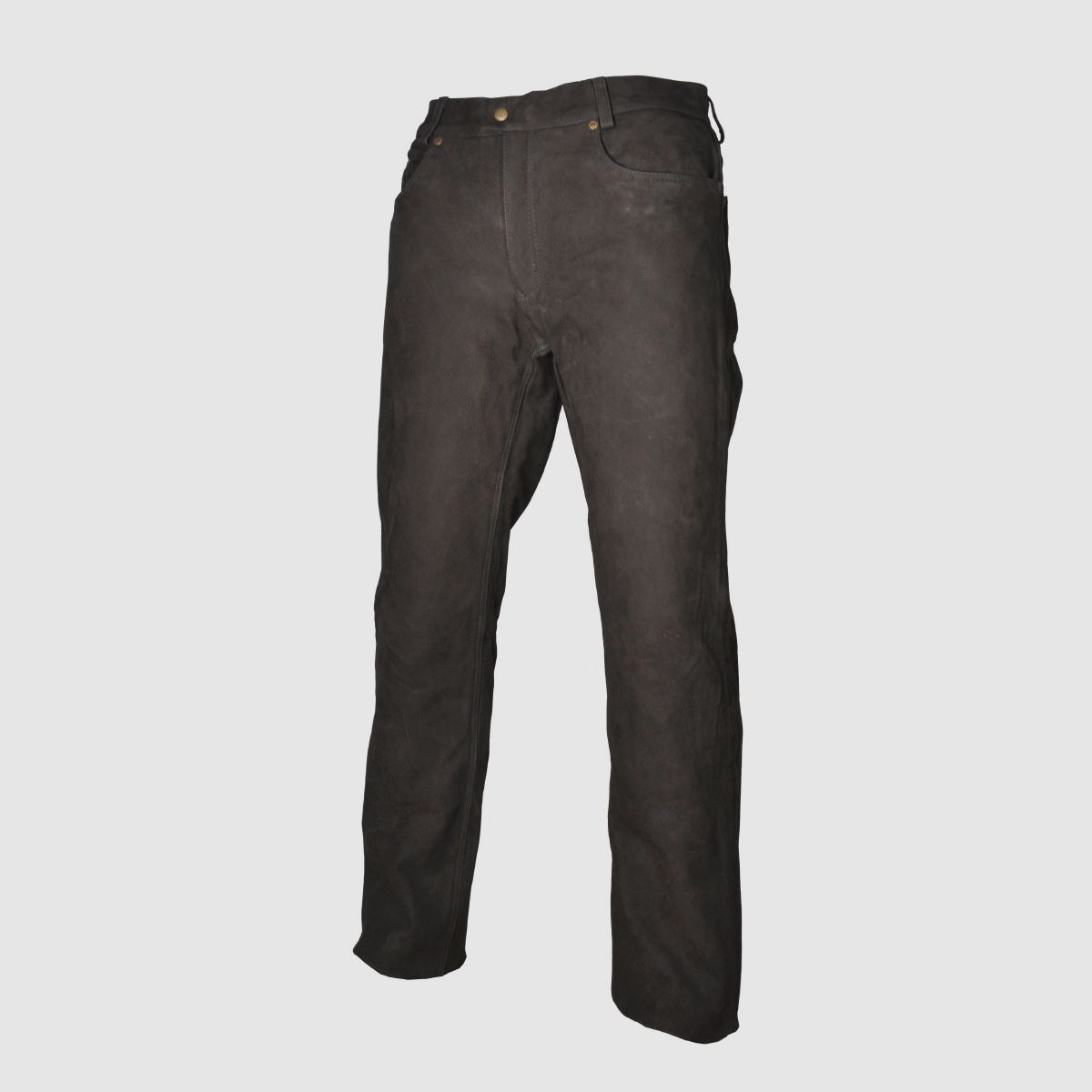 Hubertus Lederhose Echtes Büffelleder Braun