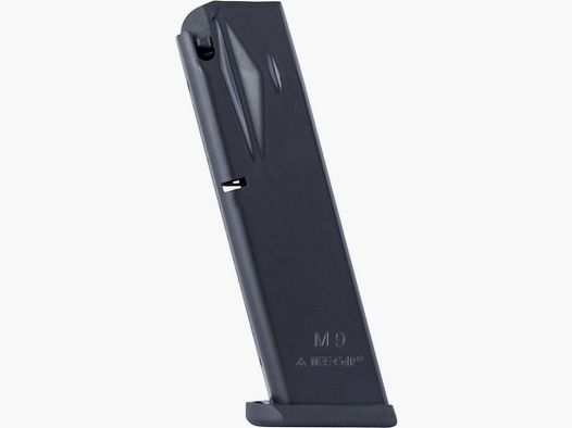 Mec-Gar Chargeur Beretta 92 FS / M9 Cal. 9mm Par, 18 Coups, Revêtement Anti Friction
