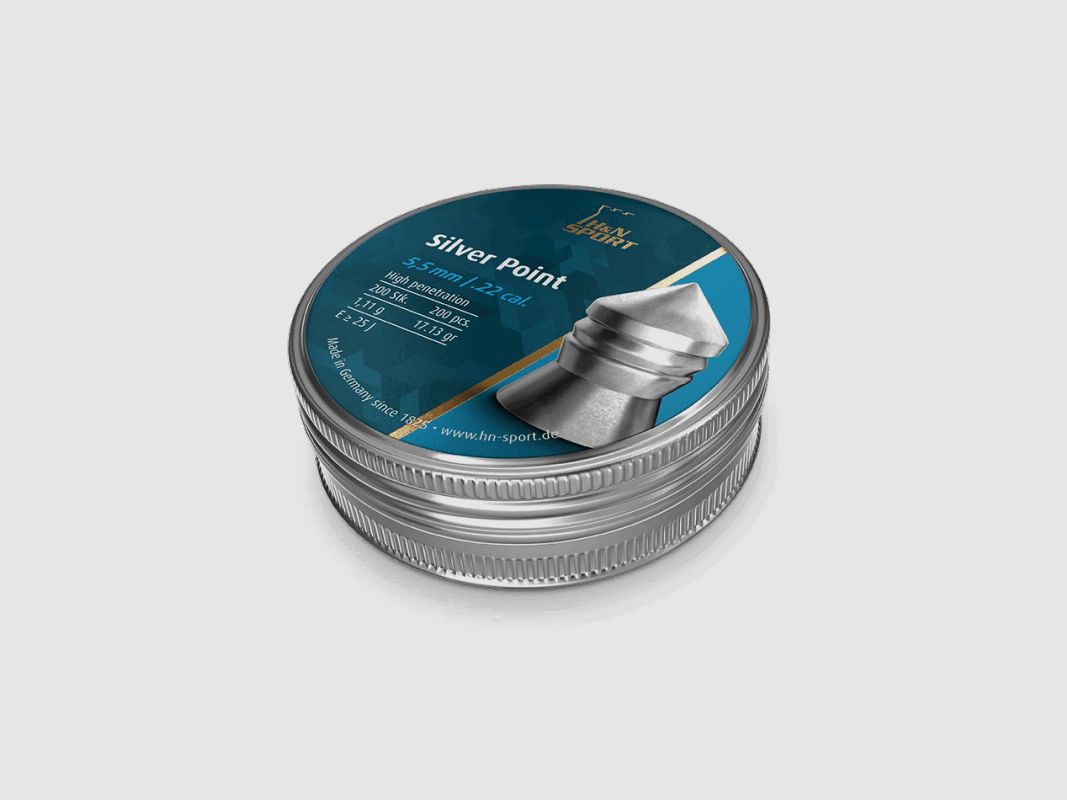 Diabolo Silver Point H&N SPORT 4,5 mm / 5,5 mm - 4,5 mm - Scatola da 400, immagine 4 di 5