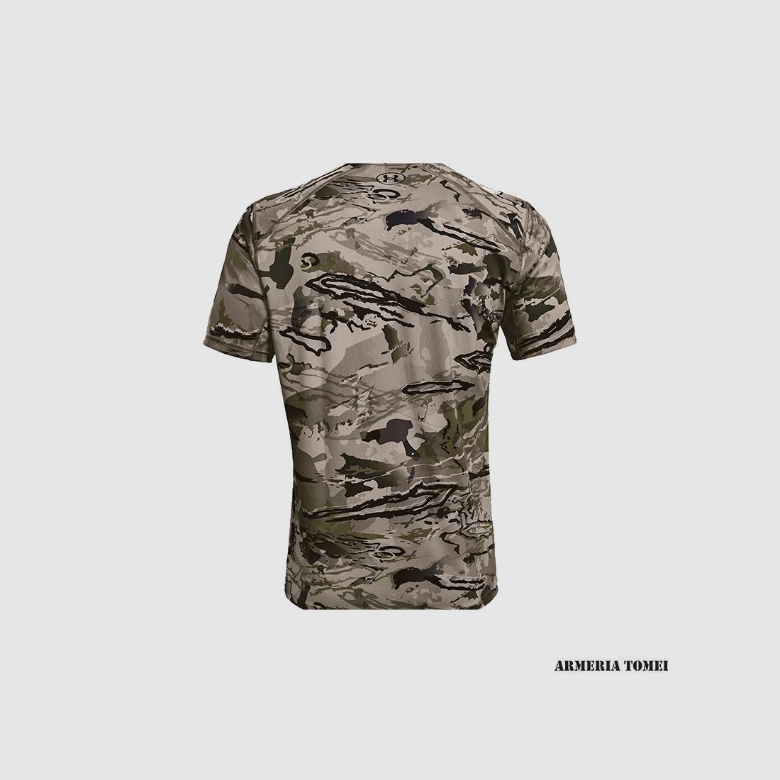 UNDER ARMOUR – MAN – UA ISO-CHILL BRUSHLINE SS CAMO Barren Camo / Black-999, afbeelding 2 van 4