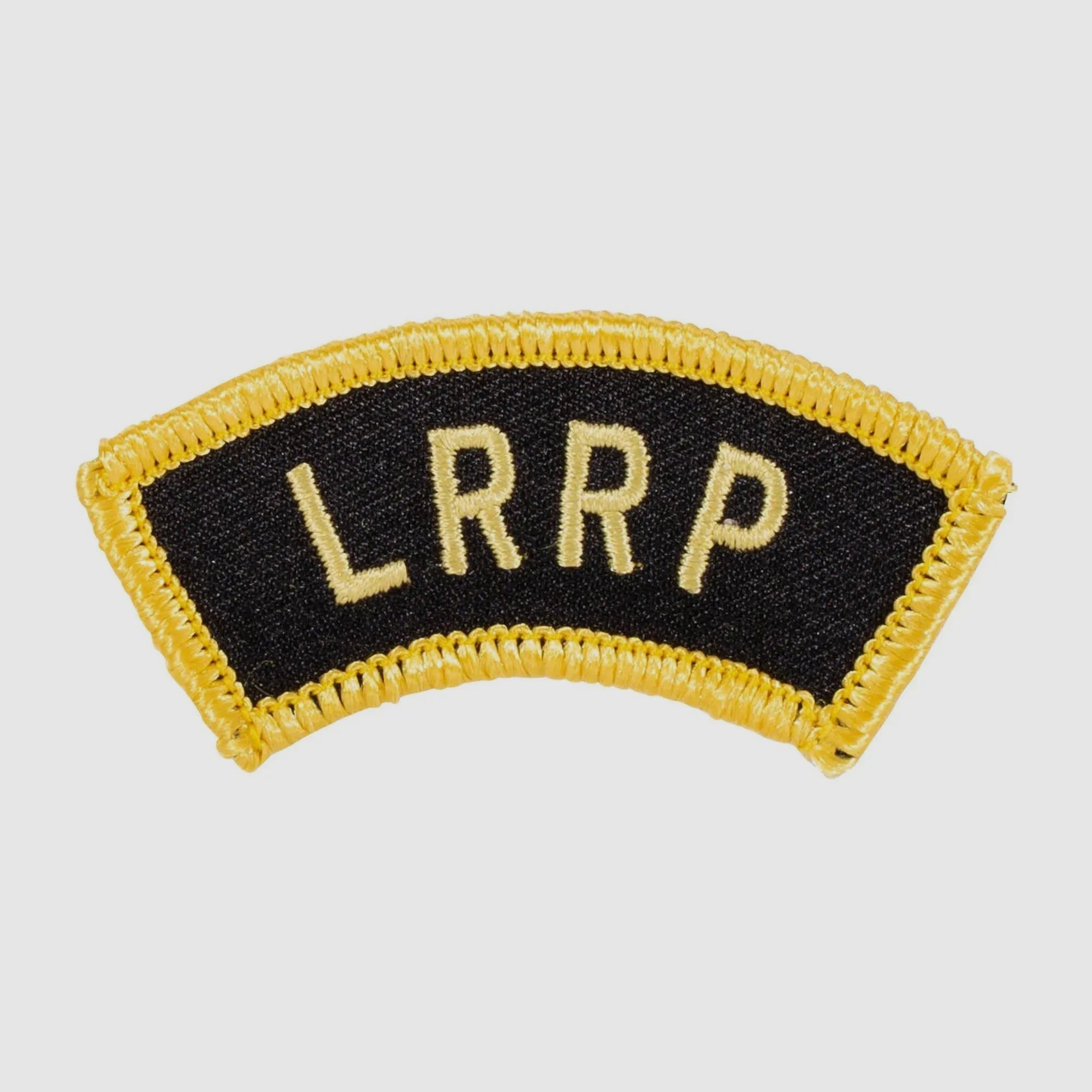 Unbekannt Armabzeichen US LRRP goldfarben schwarz