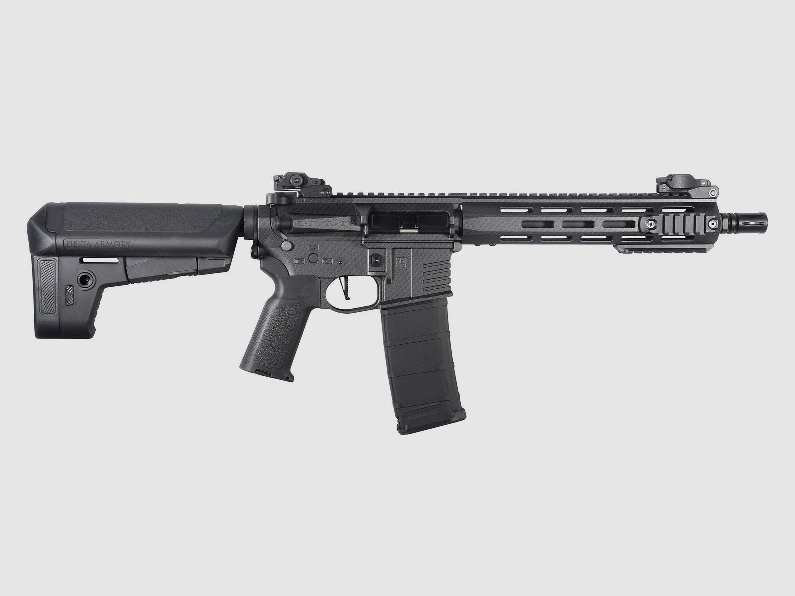 M4 AR15 M-LOK 10 Zoll CHARLIE Carbon S-AEG Airsoft Gewehr Frei ab 18 Jahren | Delta Armory