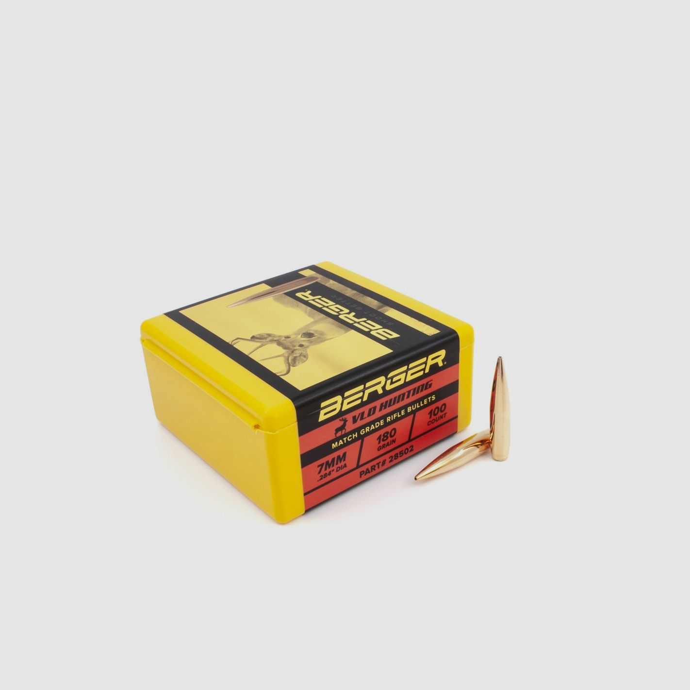 BERGER GESCHOSSE 7MM (.284) 180gr VLD JAGD 100 Stk, Bild 2 von 3