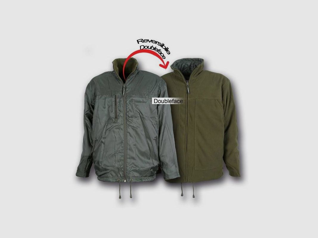 Reversible Patton Jas van Fleece en Nylon