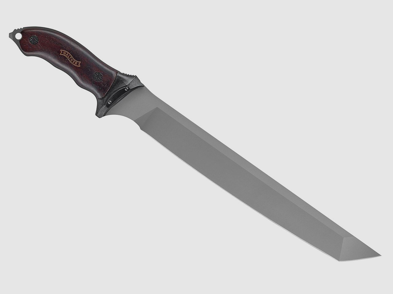 Machete Walther MachTac 5 Stahl 440C Tanto-KlingenlĂ¤nge 31,5 cm Nylonscheide (P18)