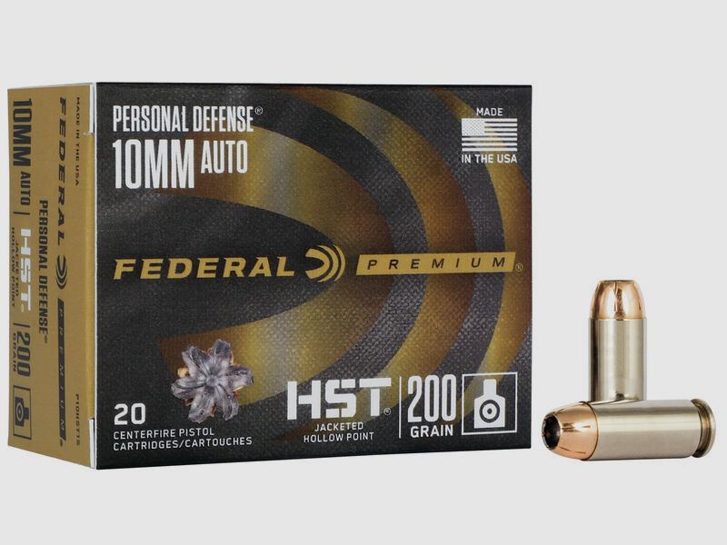 Federal Premium Personal Defense HST 10mm ACP 200GR JHP 20 cartucce
