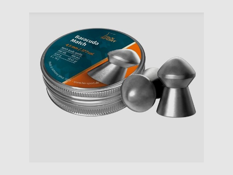 H&N Luftgewehrmunition Baracuda Match 200 Diabolo Kal. 5,5 mm Kopfmaß 5,51 mm - Versandkostenfrei