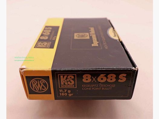RWS (WZd.Fa.Rottweil) rifle cartridges 8x68S