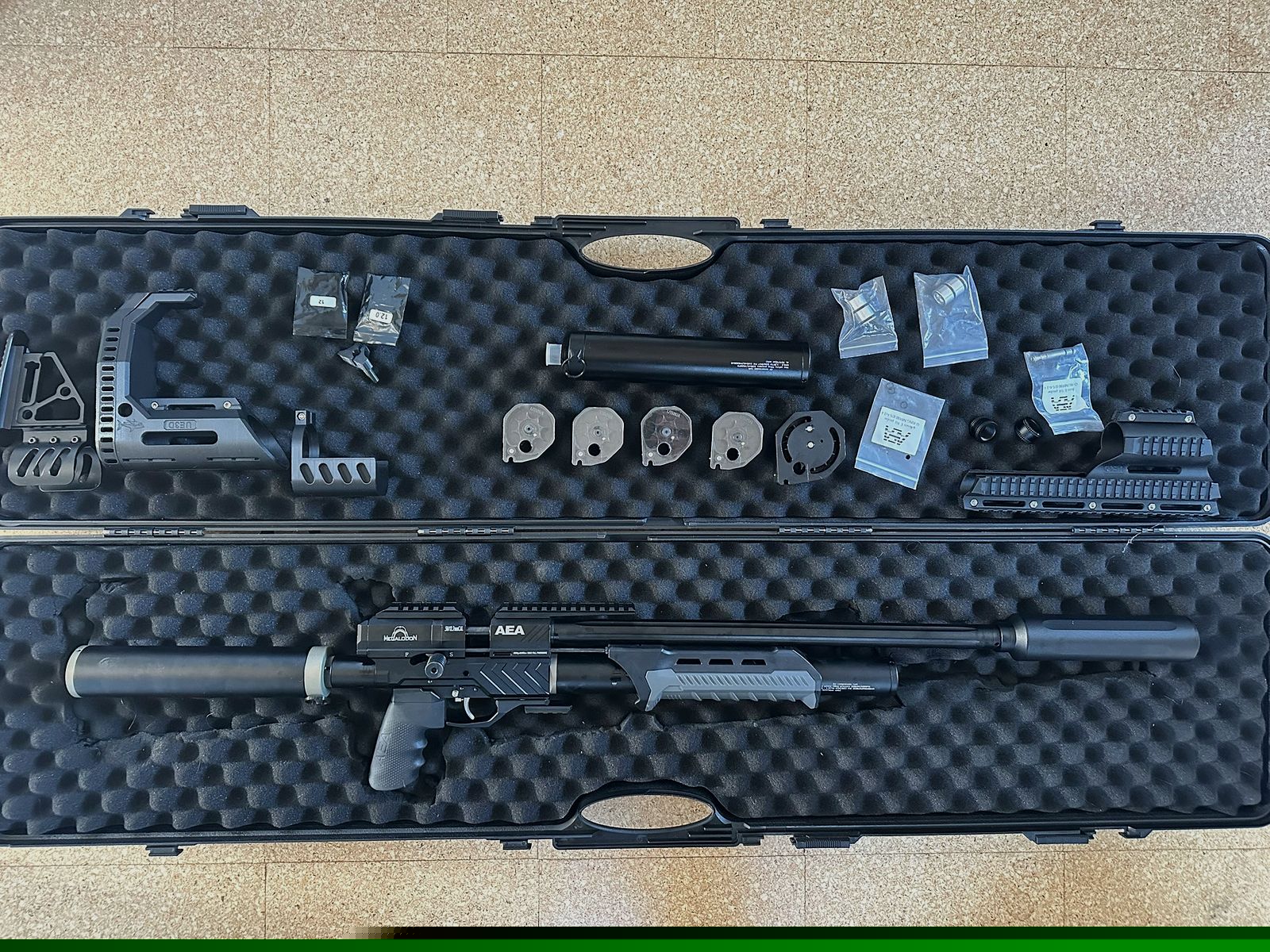 AEA Megalodon cal. .50 – Komplettset mit viel Zubehör