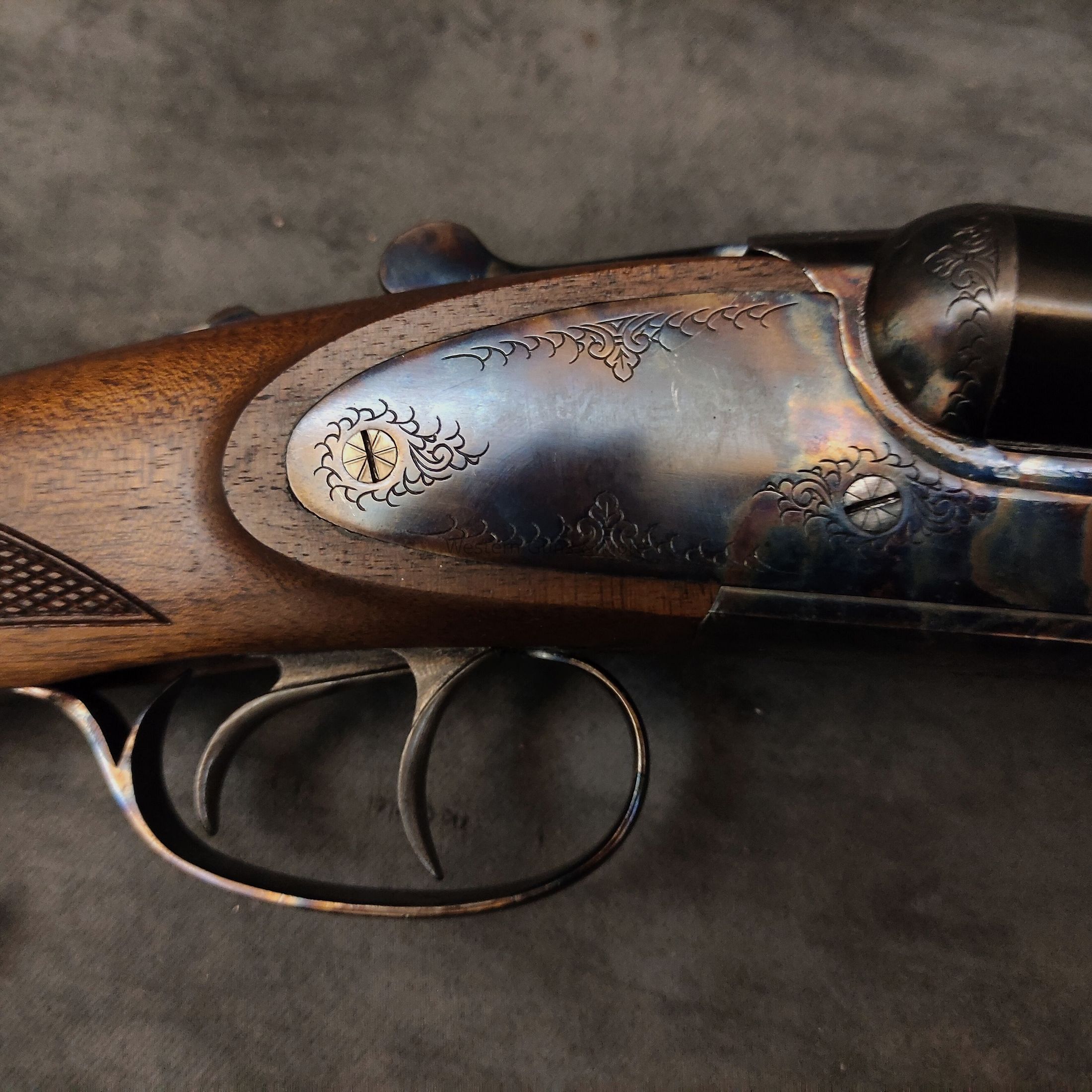 Huglu	 Huglu Kal.12/76  Mod. 201A Color Case "Coachgun" B2 Ware