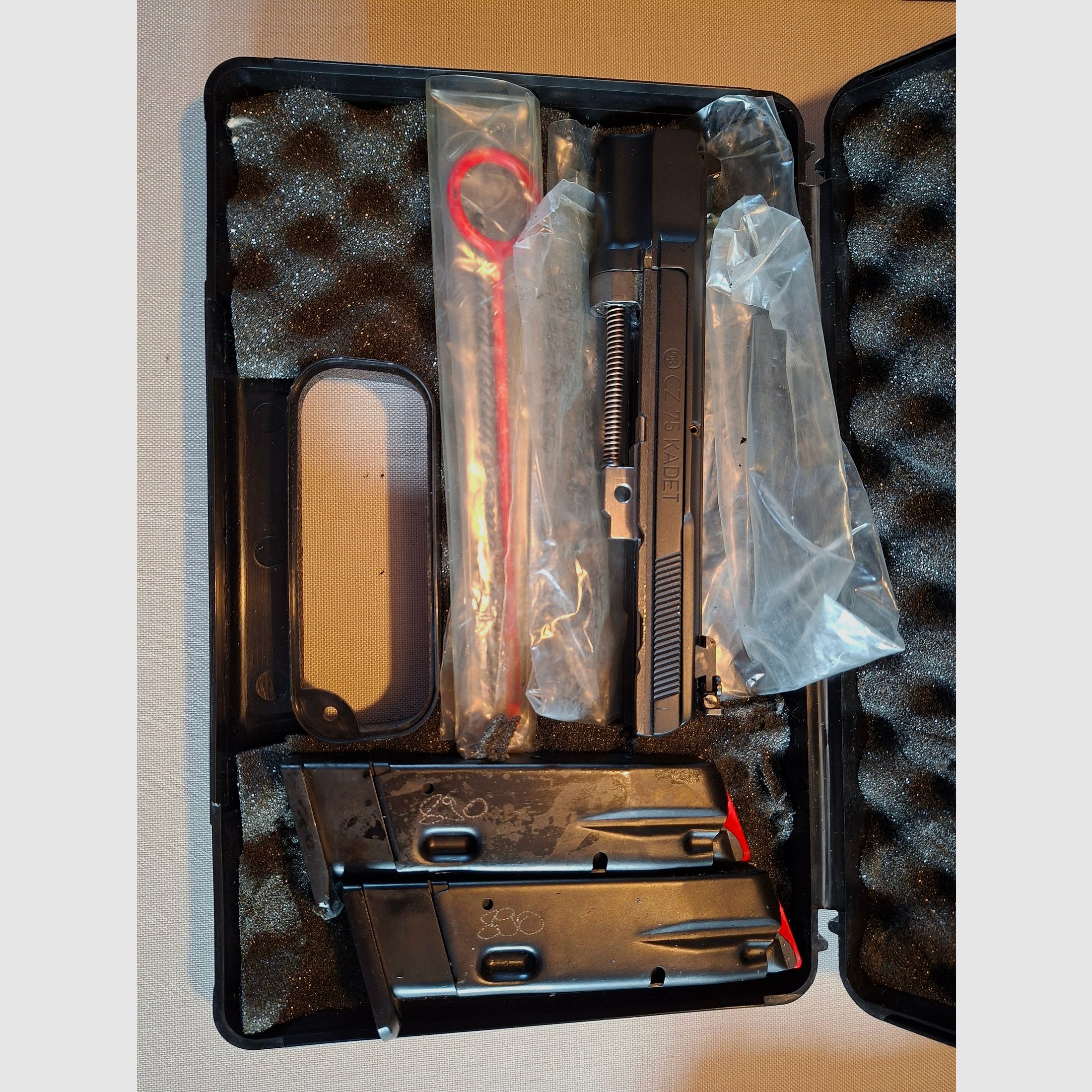 Brünner CZ75 9mm with interchangeable system 22lr.