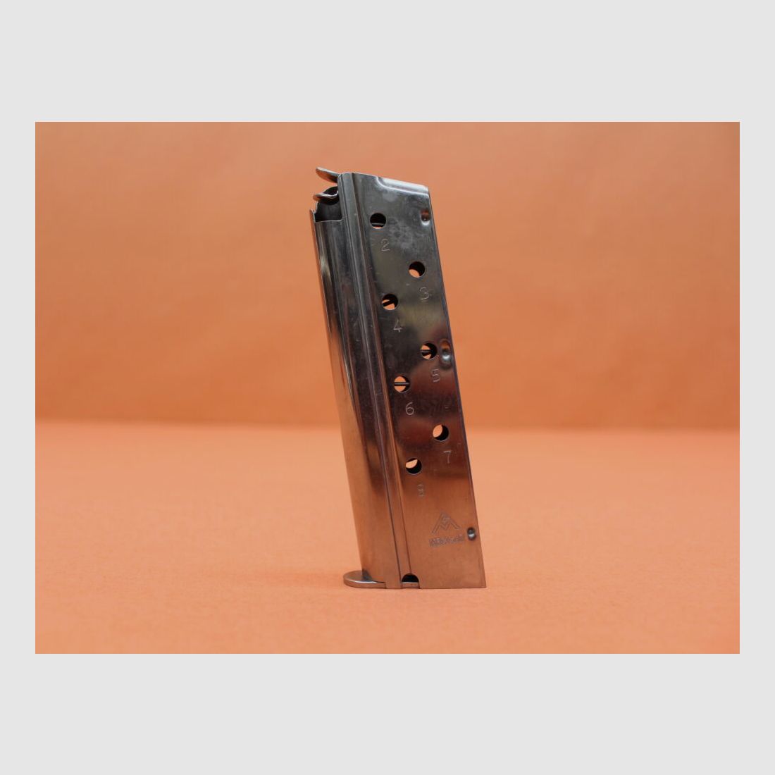 MEC-GAR	 Colt 1911: Magazin MEC-GAR 8-Schuss Stahl vernickelt .40S&W