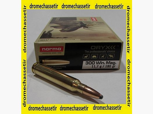 boite 20 cartouches cal 300 Winchester Magnum norma oryx 180 grains