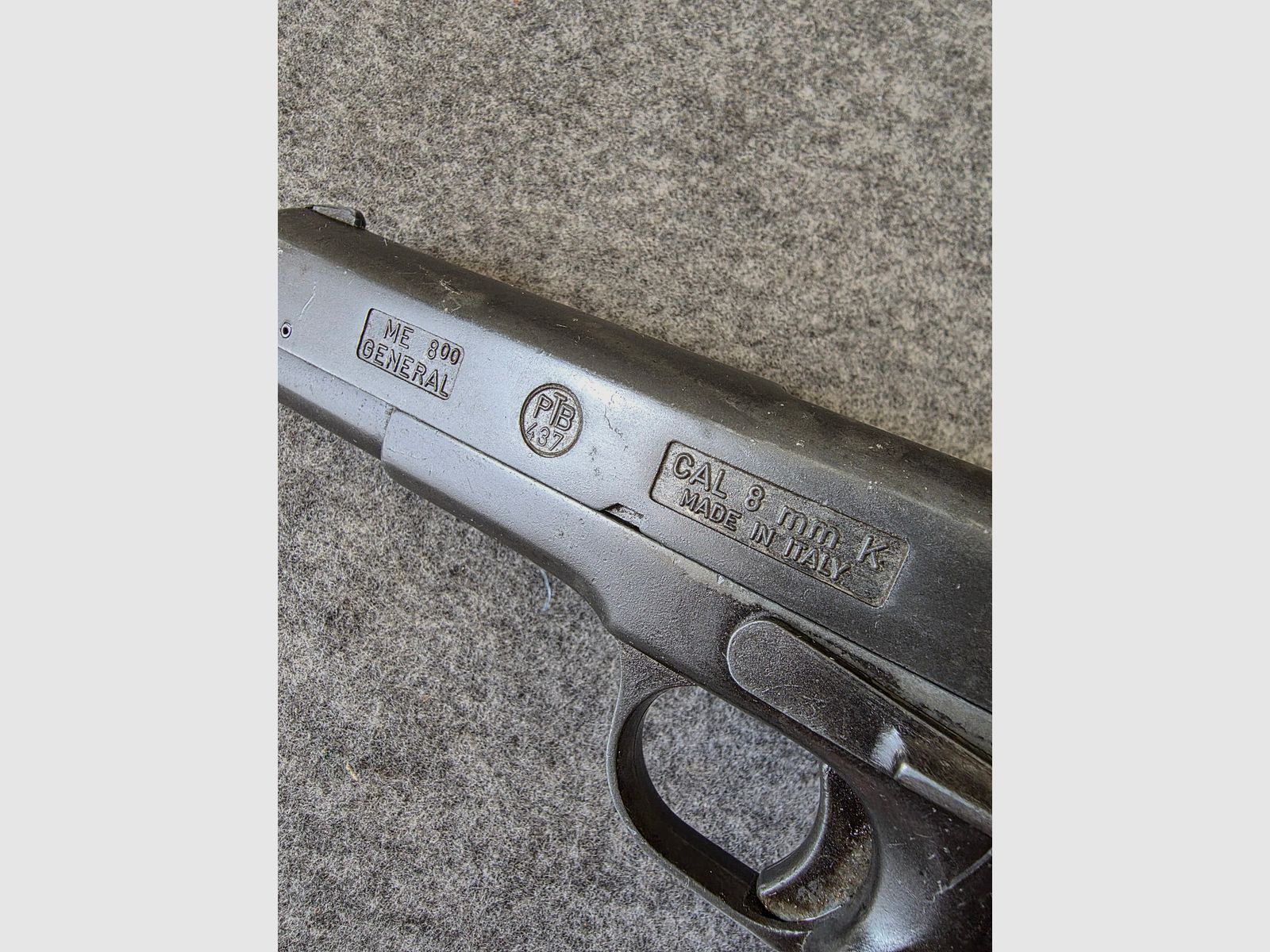 PTB 437 Pistolet d'alarme Cuno Melcher ME Général 800 en Cal. 8mm K