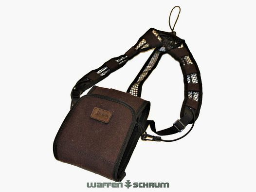 Mjoelner hunting binocular strap Toke loden with mobile phone pocket