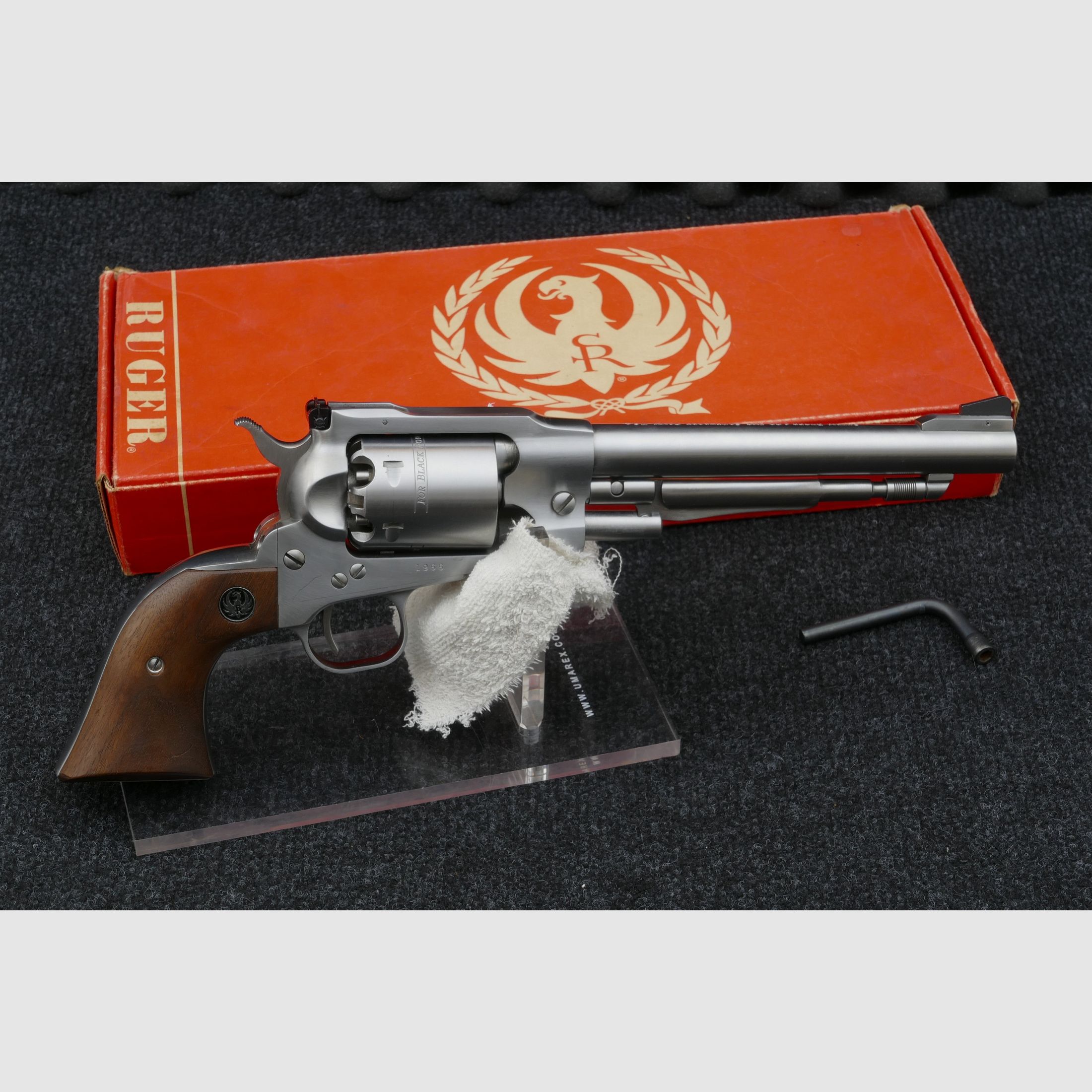 Ruger Old Army Stainless – First Year 1975 – .44 Black Powder – 7½ Zoll – frühe Seriennummer – OVP, Bild 2 von 19