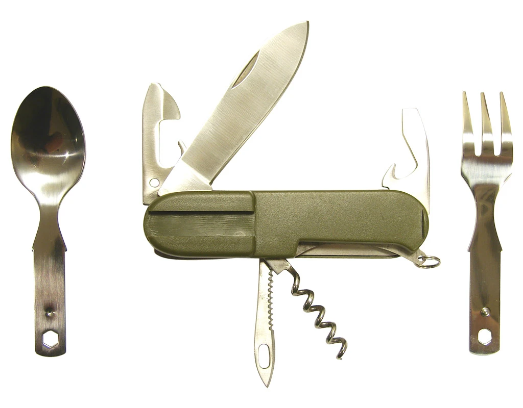 Tourist cutlery Joker Olive JKR123 with corkscrew