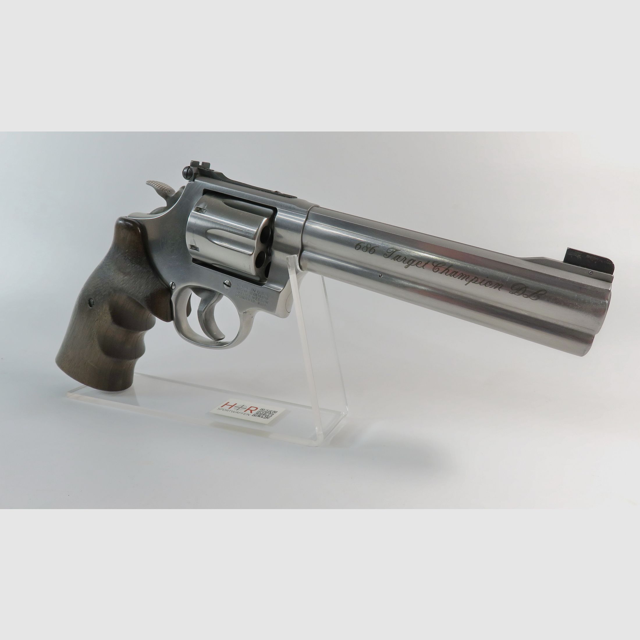 Revolver Smith & Wesson Mod 686-5 Target Champion DL | .357 Mag. | 6 Zoll | Nill-Griff | Gepflegter Zustand