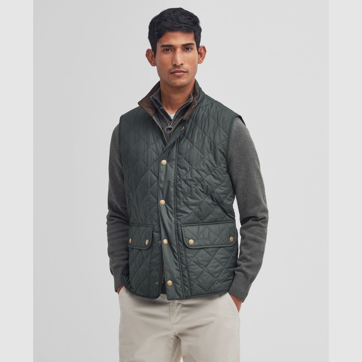 Barbour New Lowerdale Gilet Olive, image 2 sur 7