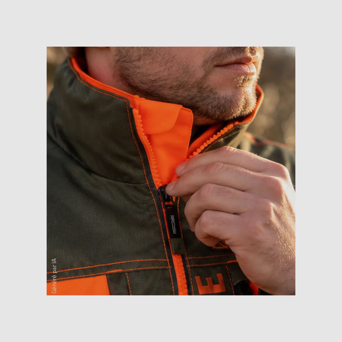 Veste de chasse Percussion Track Force orange imperméable, image 14 sur 15