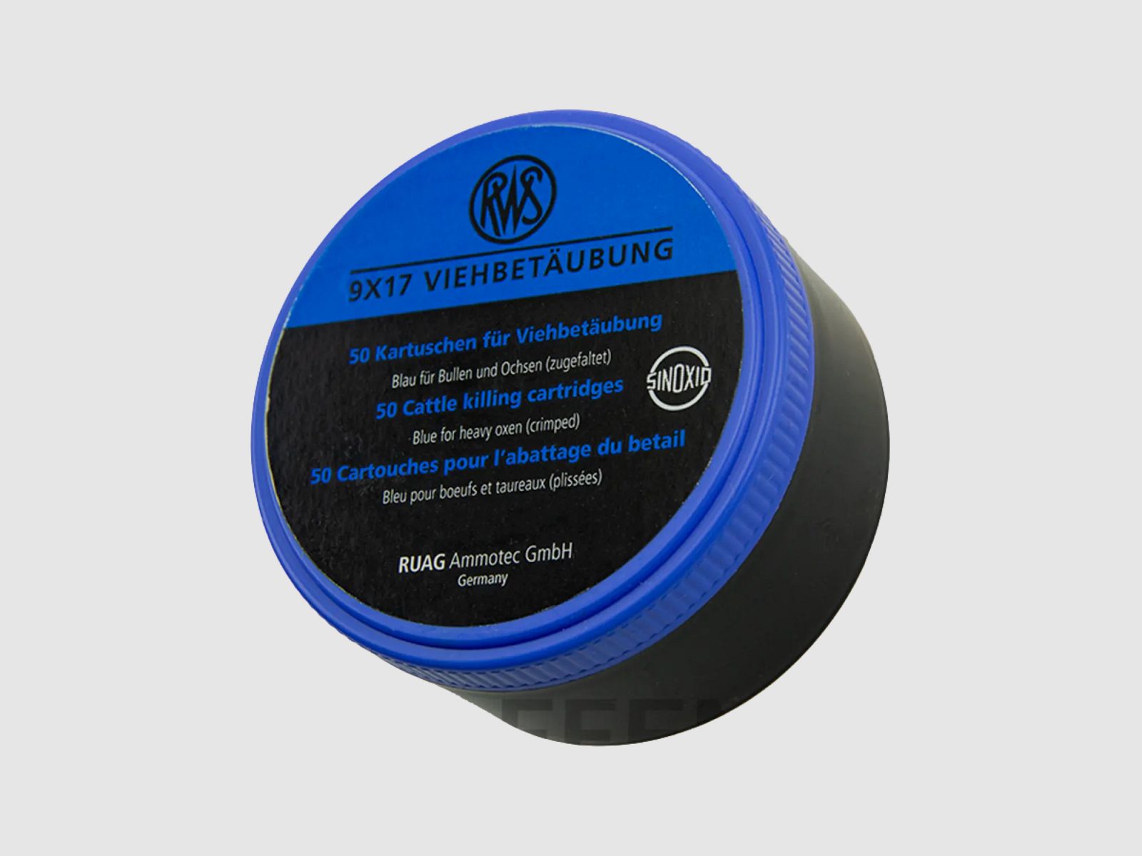 Kerner Viehbetäubungspatronen BLAU Kaliber 9x17