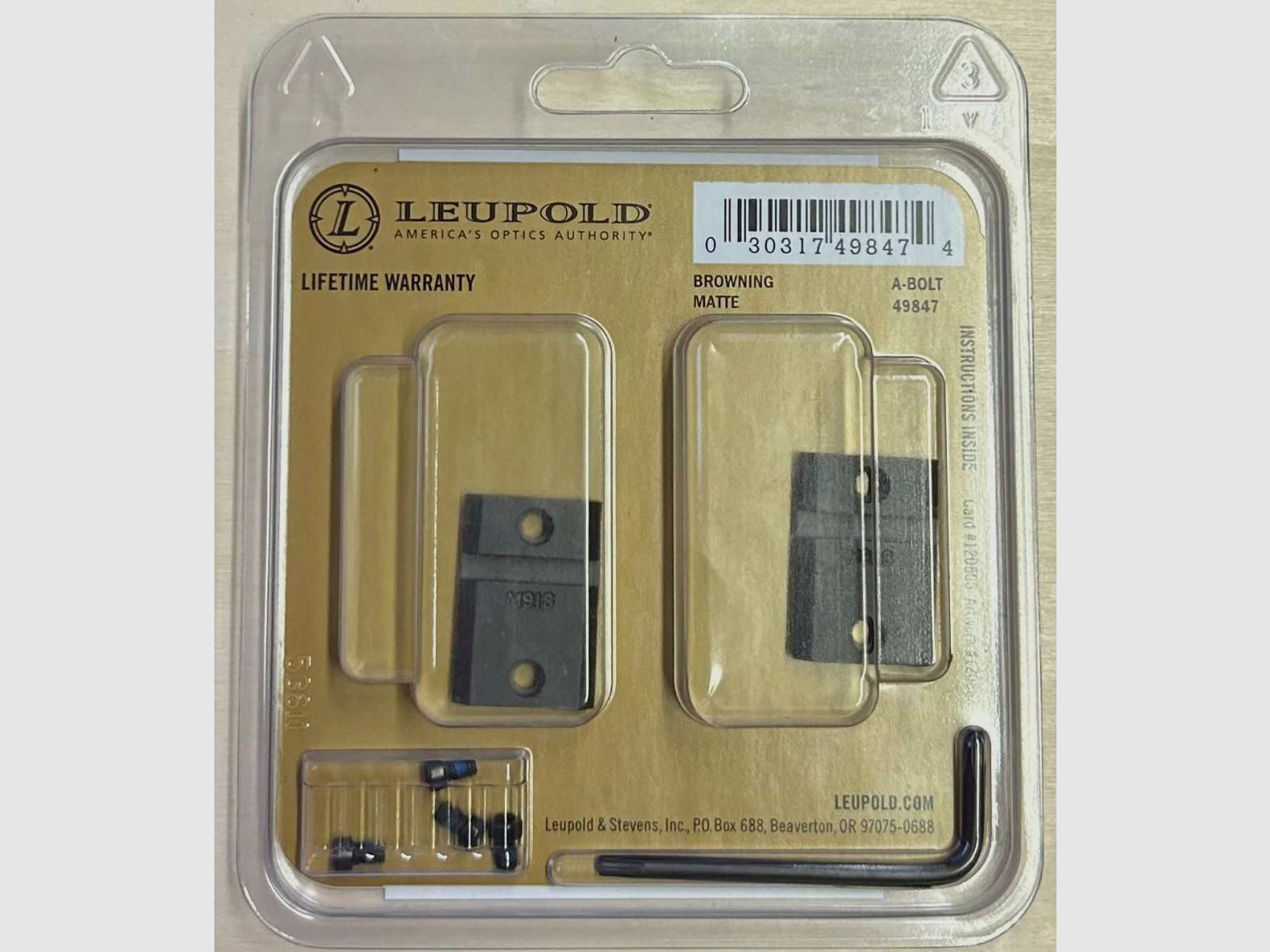 Leupold QRW/PRW Basen Browning A-Bolt, 2 Teilig, Matt, Bild 2 von 30
