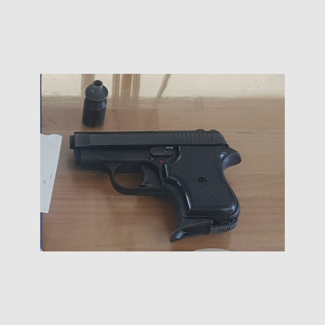 Sammler seltene Schreckschuss Pistole Bruni ME .315 Auto L ähnlich Modell Mini im  Cal. .315 mm K keine Mauser ! PTB 642