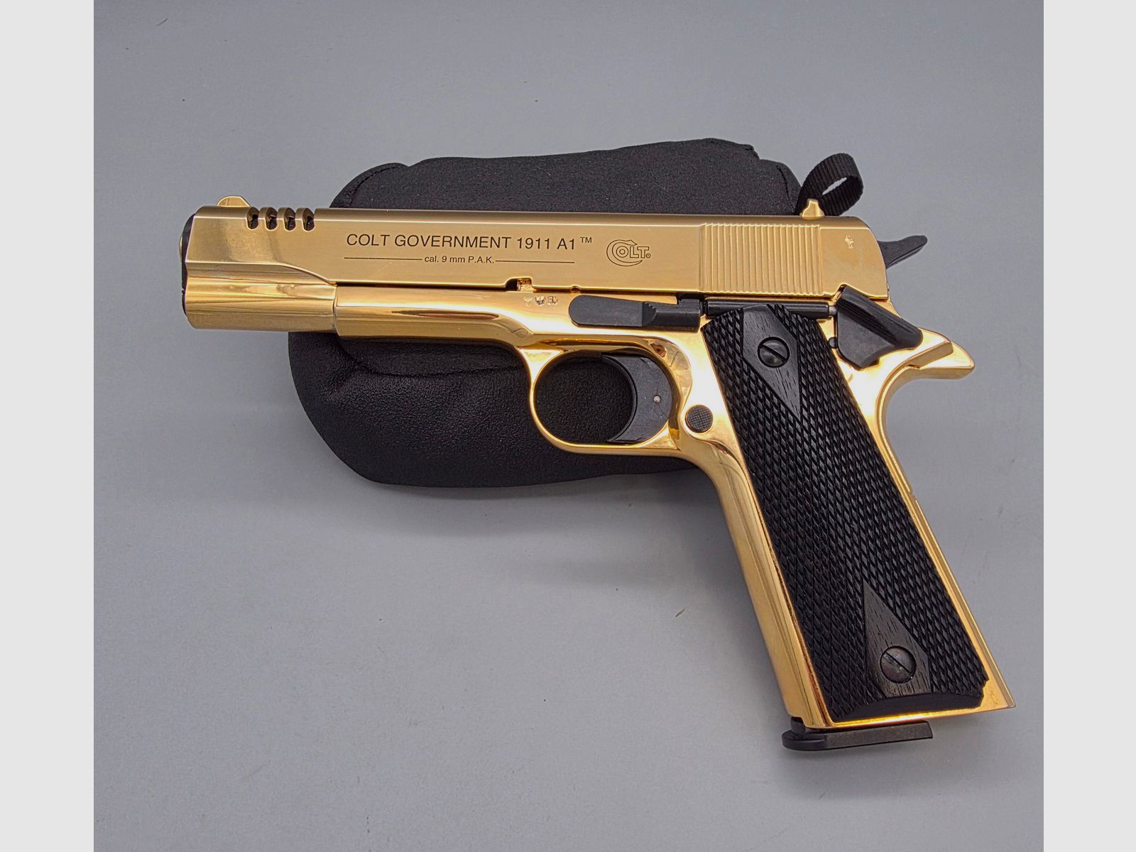 Colt 1911 A1 GRE Gold Rush Edition Umarex 9mm PAK nicht mehr im Handel erhältlich fast wie Neu ! SRS Schreckschuss