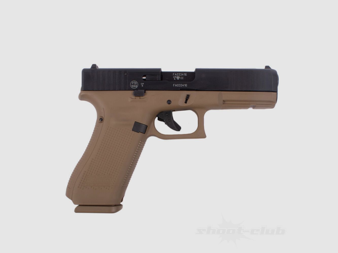 Glock 17 Gen 5 Schreckschusspistole 9mm PAK Coyote