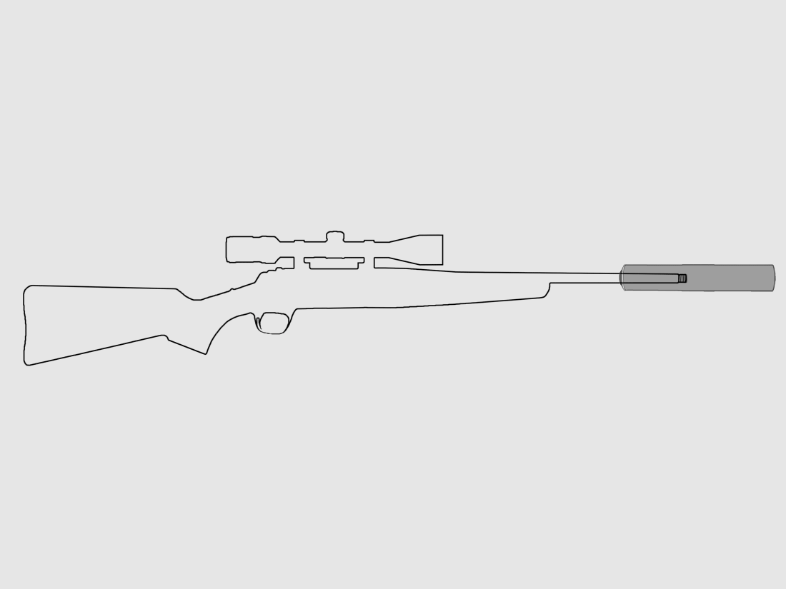 Stalon Schalldämpfer Victor M18x1 bis max Kal. .308, Bild 2 von 2