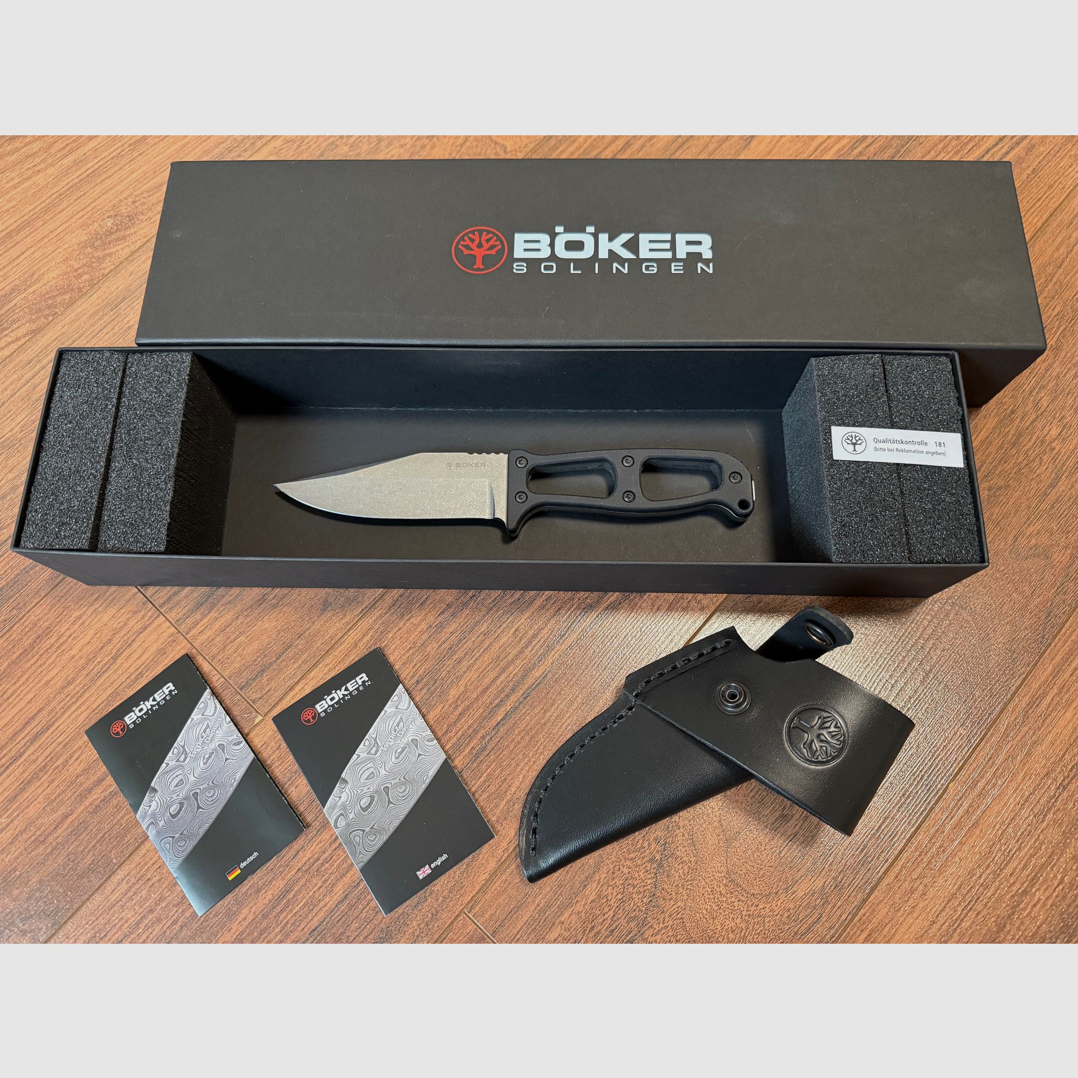 Böker Manufaktur Solingen G.E.K. EDC Fixed Survival Knife Messer Tony Lennartz