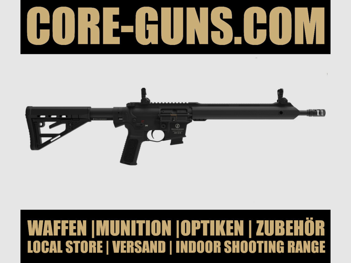 Schmeisser AR15-9 Sport M in 14.5" barrel length semi-automatic rifle 9mm Luger Made in Germany RRP: €2199
