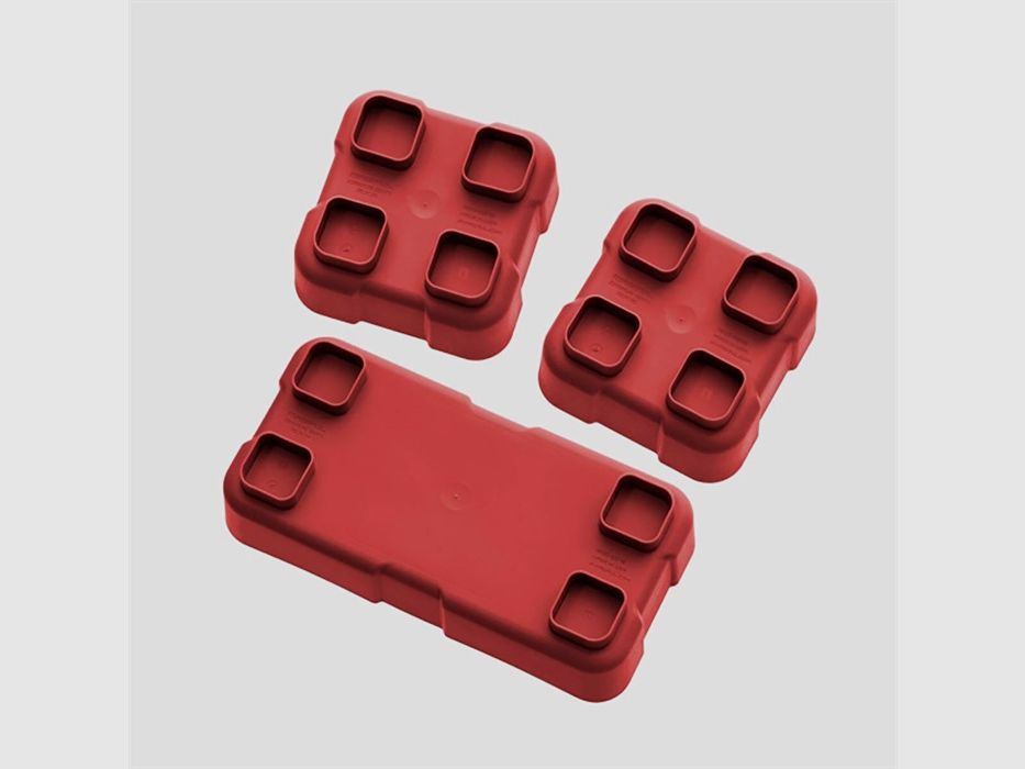 MAGPUL DAKA BINS 3-PACK - UNO 2X4 E DUE 2X2 ROSSO, immagine 4 di 5