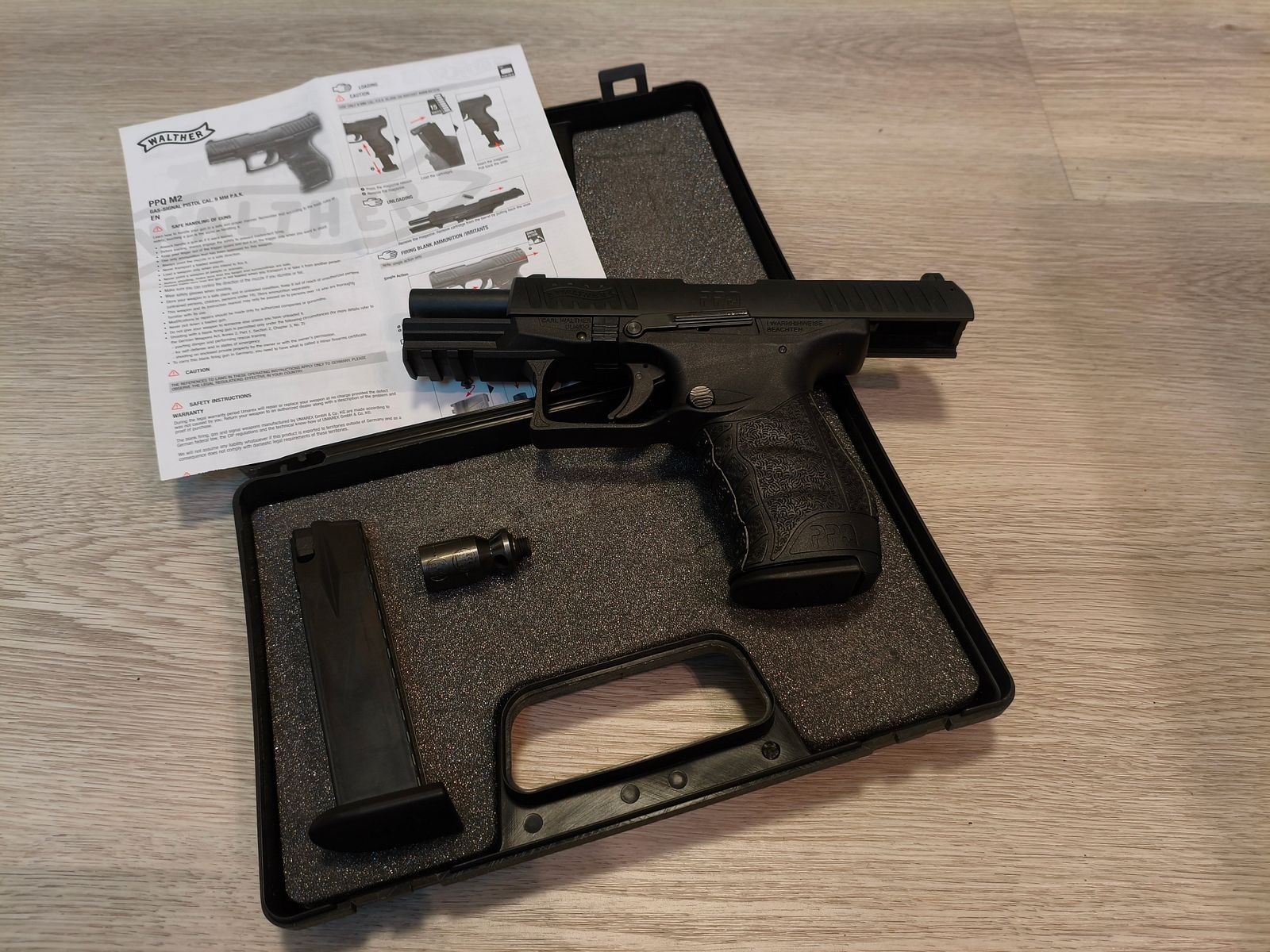 Walther PPQ M2 with accessories