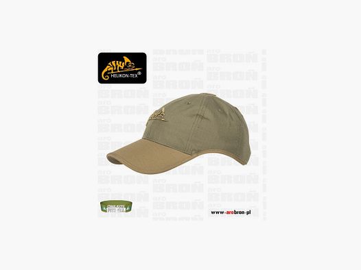 Tactical baseball cap Helikon Logo Cap (CZ-LGC-PR-1211A) – ADAPTIVE GREEN/COYOTE, for hearing protection